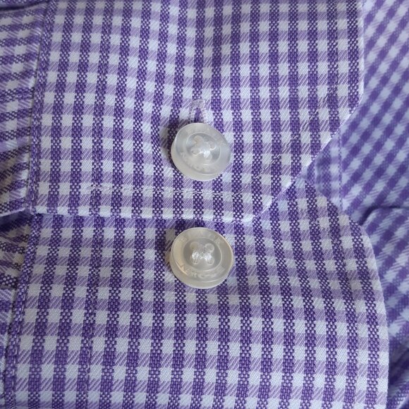 BLACK BROWN 1826 SZ 15.5 Classic Fit Egyptian Cotton Lavendar Button Up Shirt - Picture 7 of 14